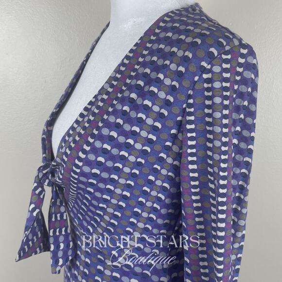 Super Rare Purple Jersey Knit Dress ASO Phoebe Buffay Friends Vintage Y2K - Picture 10 of 11